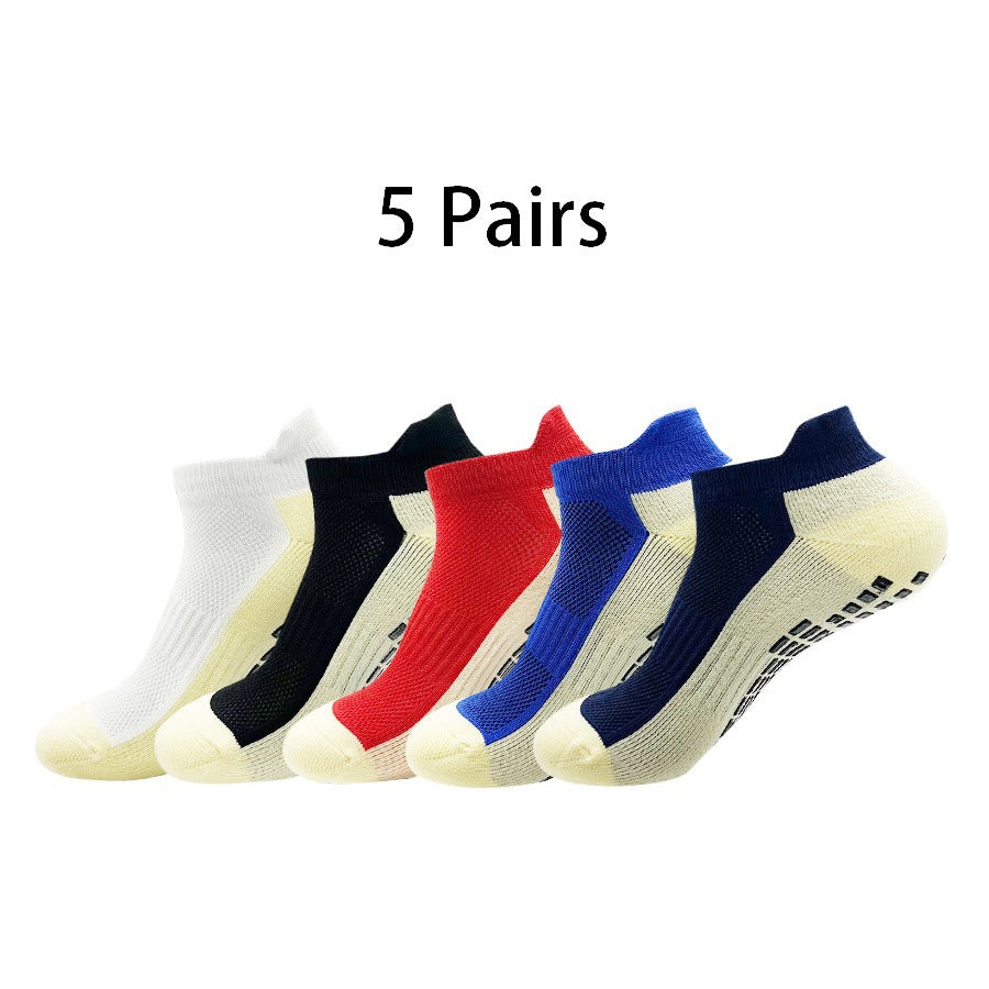 Sweat-absorbing And Odor Resistant Adhesive Anti Slip Sports Boat Socks