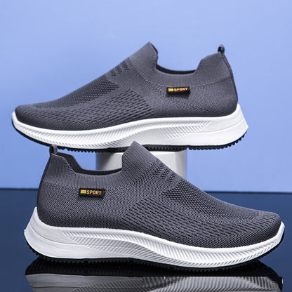Spring Sports Leisure Cloth Shoes Flying Woven Thin Mesh Shoes
