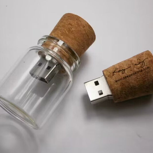 Wooden Wish Drift Bottle USB Disk
