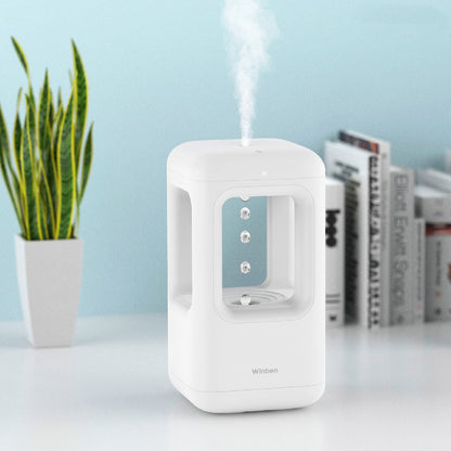 New Air Humidifier Home Quiet Bedroom Anti-Gravity Water Drop Humidifier Atmosphere Light