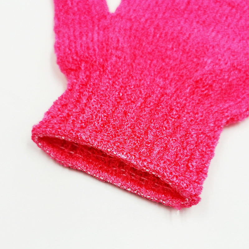 Household Bath Candy-colored Five-finger Gloves