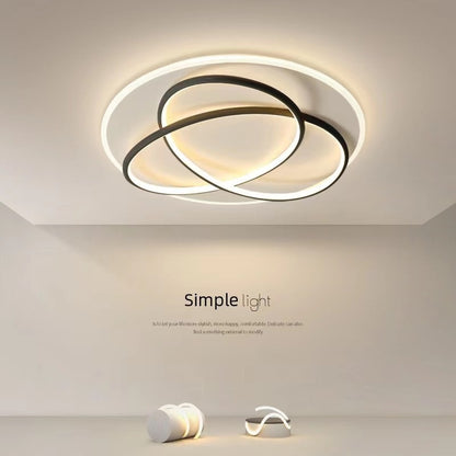 Clover LED Ceiling Lamp Nordic Living Room Modern Light Luxury Bedroom Light Warm Room Lamp