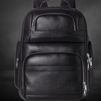 Travel Backpack Genuine Leather Men