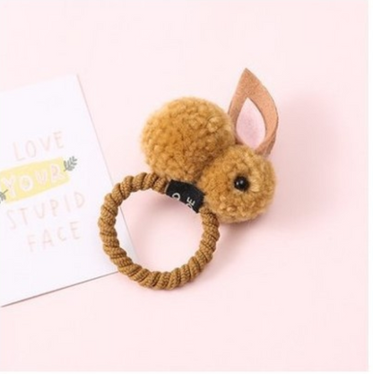 Cute three-dimensional bunny rubber band