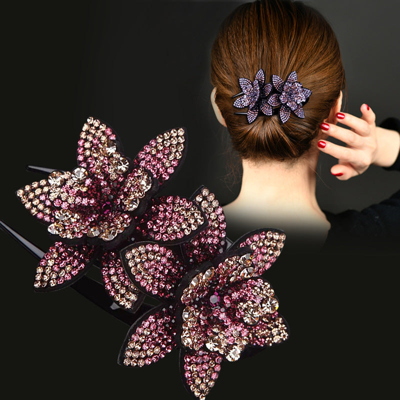 Elegant flower hairpin
