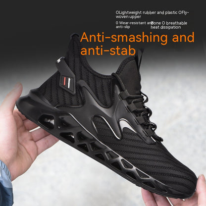 Anti Smashing And Anti Piercing Steel Toe Safety Shoes