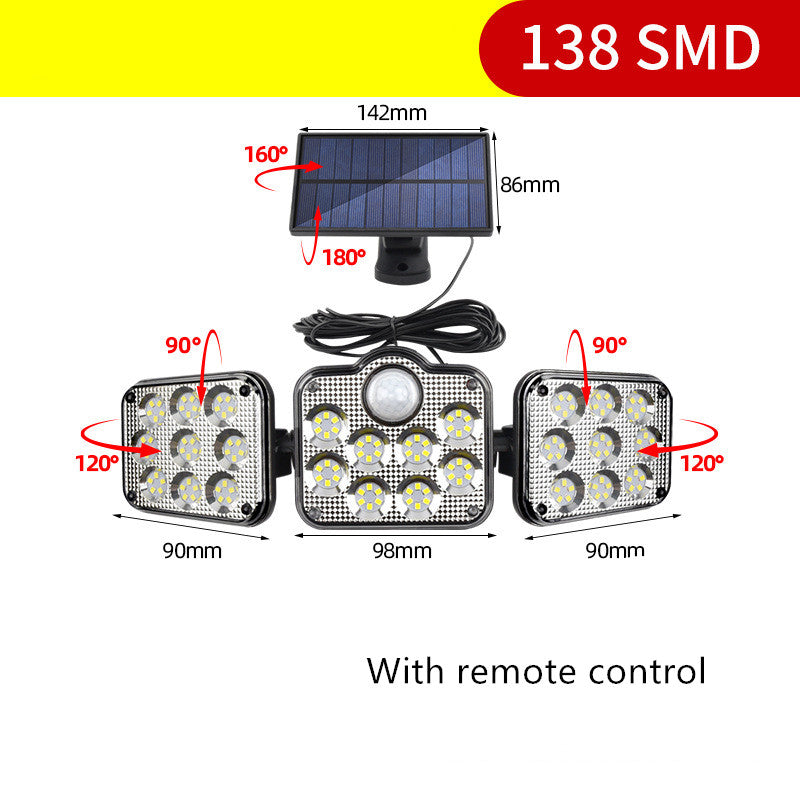 Solar Lamp Waterproof Separate Sensor Wall Lamp