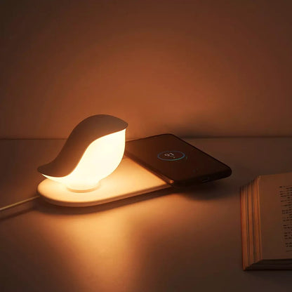 Led Night Light Mobile Phone Wireless Charging Bedside Bedroom Sleeping Light