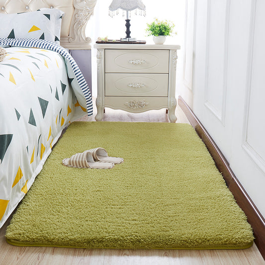 Wool Velvet Small Carpet Bedroom Full Of Floor Mats In Front Of The Bed