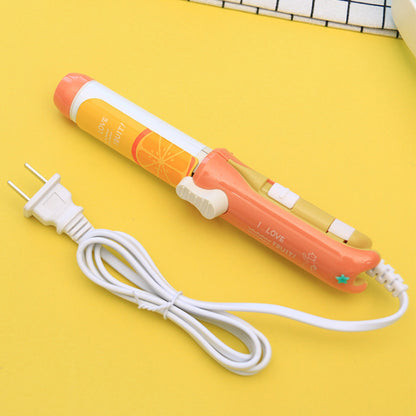 Fruit Mini Curling Straight Dual-Purpose Electric Splint For Ladies Portable Curling Iron