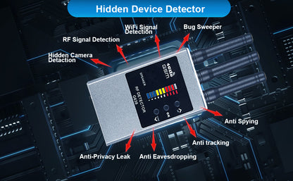 RF Bug Detector Hidden Camera Finder Anti-Spy Listen Swe