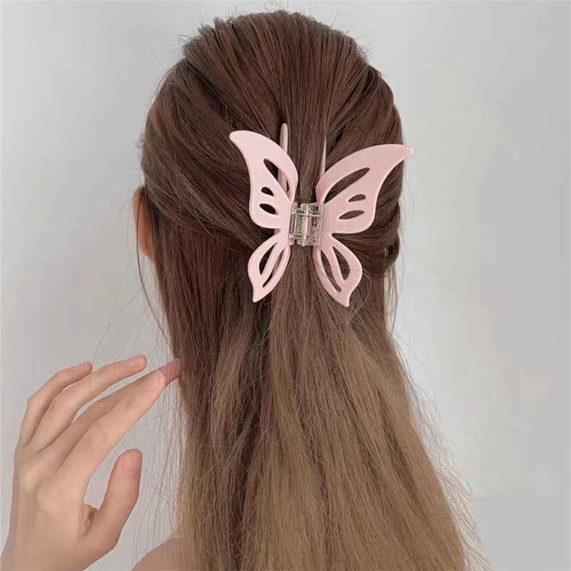 Hollow Butterfly Acetate Hairpin