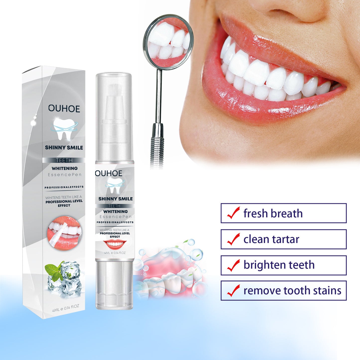 Clean And Care Fresh Breath Smoke Removing Tooth Stains Teeth Whitening Teeth Whitening Pen