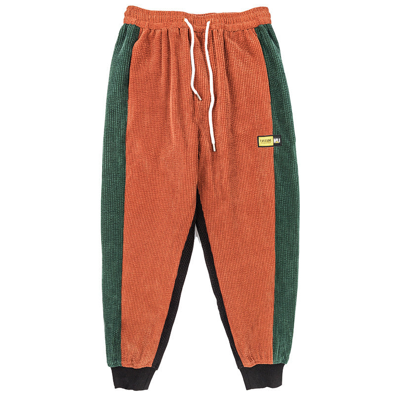 Japanese trendy brand corduroy harem pants men's feet