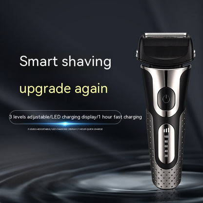 Reciprocating Three-bit Floating Shaver LED Display Rechargeable Men