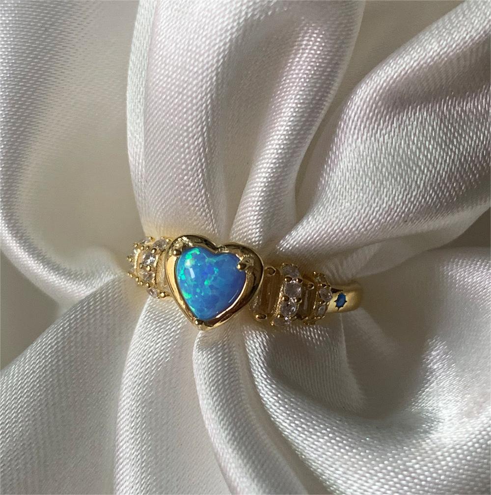 Fashion Opal Zircon Ring Ladies