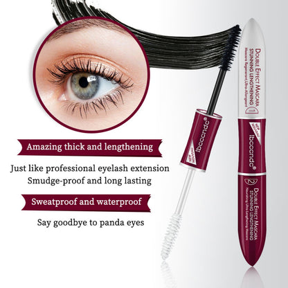 Does not fade or smudge double-headed mascara