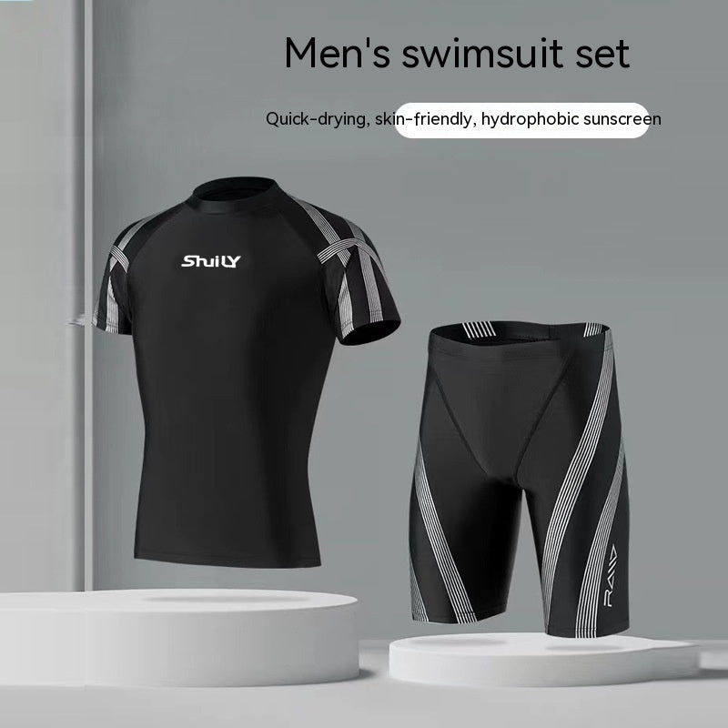 Fashion Split Swimsuit Men's Suit