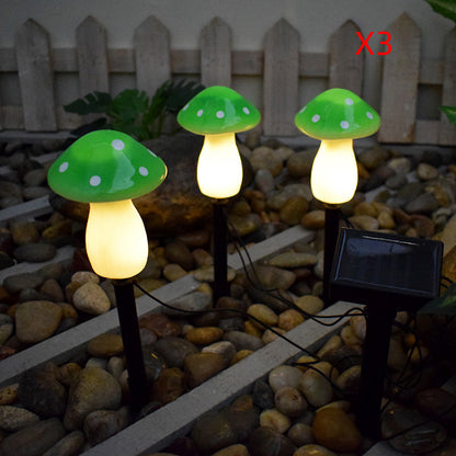 Plastics Solar Mushroom Night Light Outdoor Courtyard Garden Balcony Layout Lawn Waterproof Landscape Decoration Colorful Light