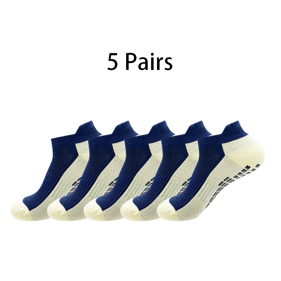 Sweat-absorbing And Odor Resistant Adhesive Anti Slip Sports Boat Socks