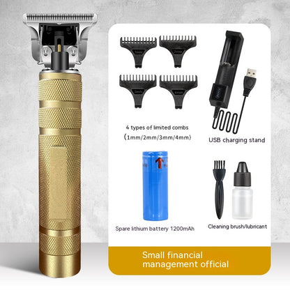 Retro Oil Head Trim Household Hair Clipper Engraving Electric Clipper Buddha Head Clippers