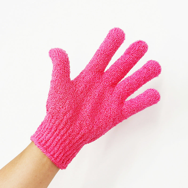 Household Bath Candy-colored Five-finger Gloves