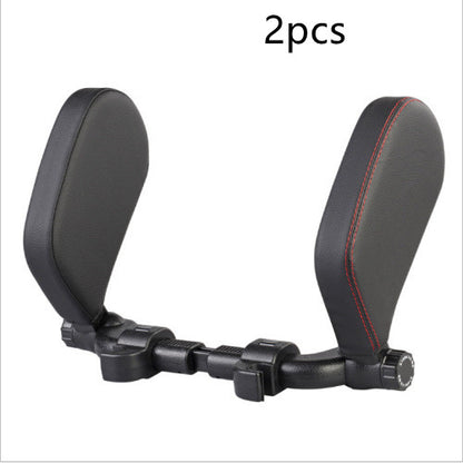 Car headrest pillow Sleep Adjustable Side Car Soft Travel Seat Headrest Auto Leather Support Neck Pillow Cushion car accessories