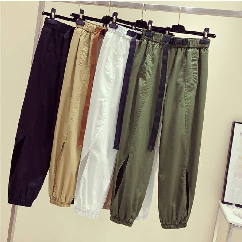 Women's Fashion Loose Casual High Waist Tooling Pants