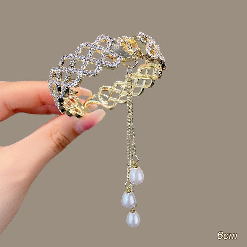 Ball Head Plate Temperament Horsetail Buckle Hair Clip