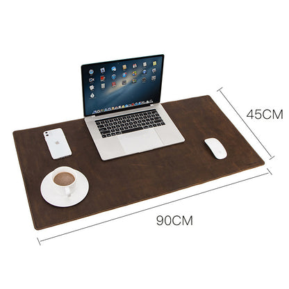 Extra large non-slip desktop computer desk leather pad