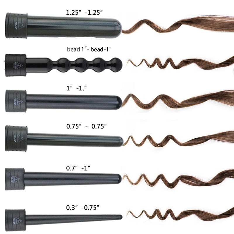 Hair Curler Hair Curler For Curling Or Straightening Multi-function LED Multi-gear Temperature Adjustment 6 In 1 Hair Curler