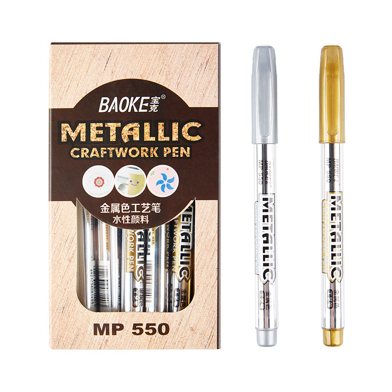 Baoke 550 Gold And Silver Color Metal Marker