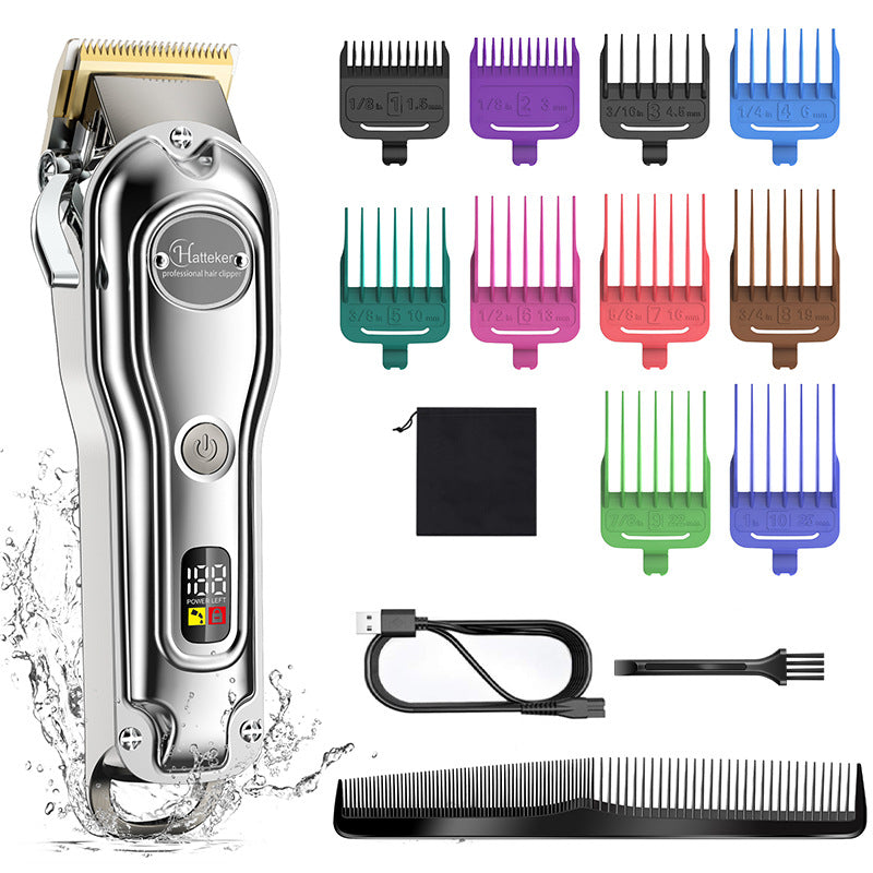 Hair Scissors Metal Machine Intelligent LED LCD Display Hair Salon Washing Electric Clipper Razor