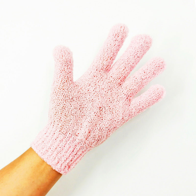 Household Bath Candy-colored Five-finger Gloves