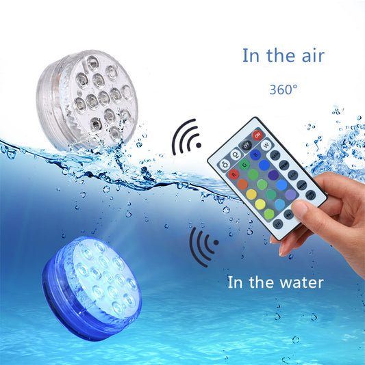 Led Beads Submersible Light Waterproof Underwater Lamp For Garden Swimming Pool Fountain Spa Party Bathroom Remote Control