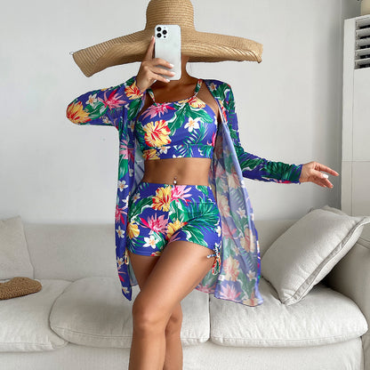 Women's Printed Swimsuit Women's Split Three-piece Suit