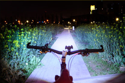 Night biking glare flashlight