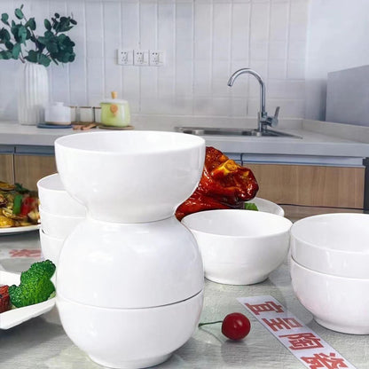 Ceramic Bowl Household Tableware Restaurant White Rice