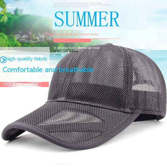Men's Spring And Summer Breathable Mesh Hat Sun Protection Sunshade