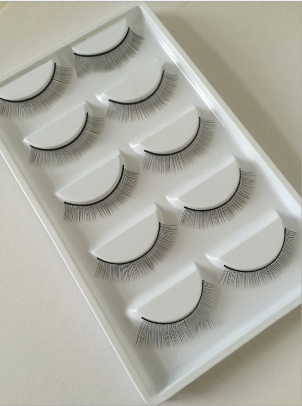 Grafting eyelashes students practice flat  8mm false eyelashes 5 pairs of practice hair big care 5 pay