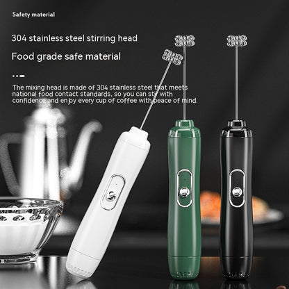 Milk Frother Egg Beater Coffee Frother Household Electric Milk Stirring Battery Handheld Blender
