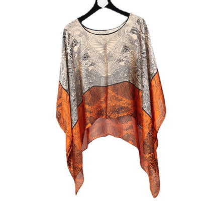 Artificial Silk Pullover Sunscreen Scarf Shawl