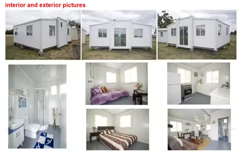 made in china australia standard prefab expandable expanding foldable folding shipping container homes house ready to move in