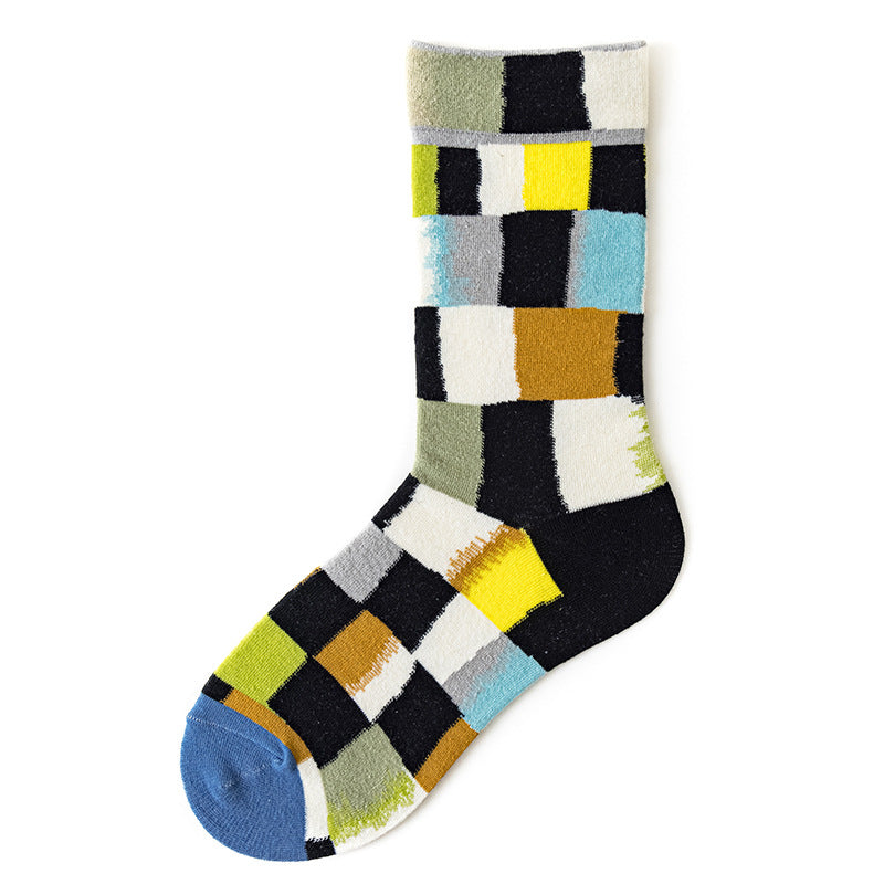 Women's Mid-calf Autumn And Winter 100 Cotton Socks