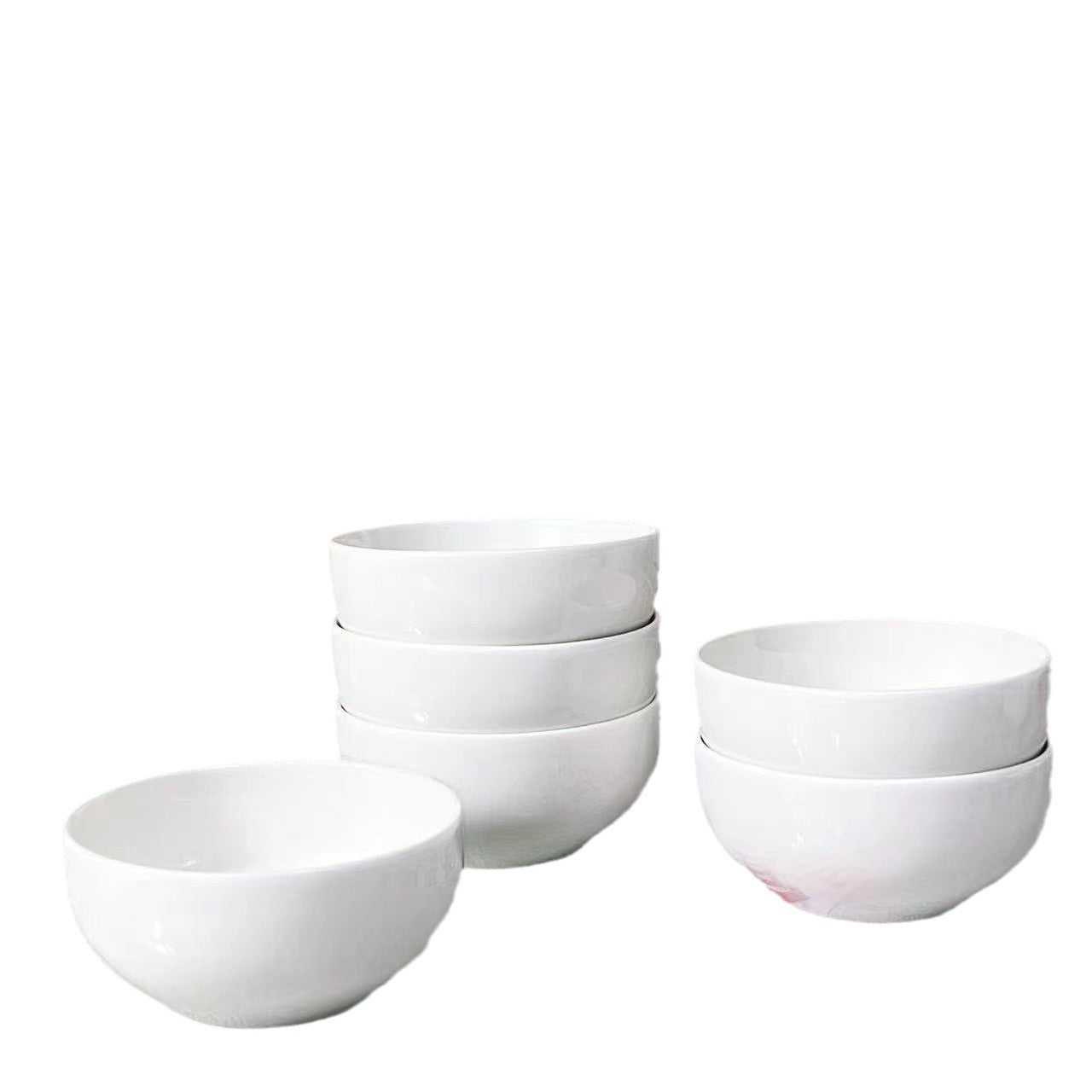 Ceramic Bowl Household Tableware Restaurant White Rice