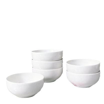 Ceramic Bowl Household Tableware Restaurant White Rice