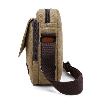 Men's Canvas Bag Shoulder Business Backpack