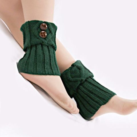 Fashion Button Warm Foot Sock