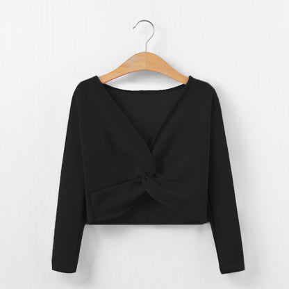 Thickened Sweater Long Sleeve Fleece-lined Waistcoat