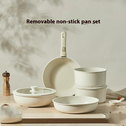 Removable Household Wok Pot Set